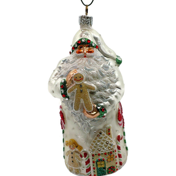 Patricia Breen Torun Santa Pearl Candy Canes Gingerbread Christmas Tree Ornament - Picture 1 of 12